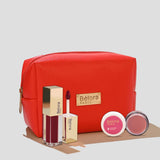 Motherly Kiss (French Red+Lip Balm+Makeup Pouch) - Belora 