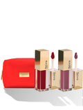 Sweet & Spicy Lips Combo (French Red, Nudie Fun & Pouch)