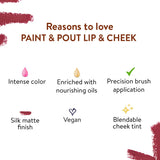 Cheetah Red - Paint & Pout - Lip & Cheek - Belora 